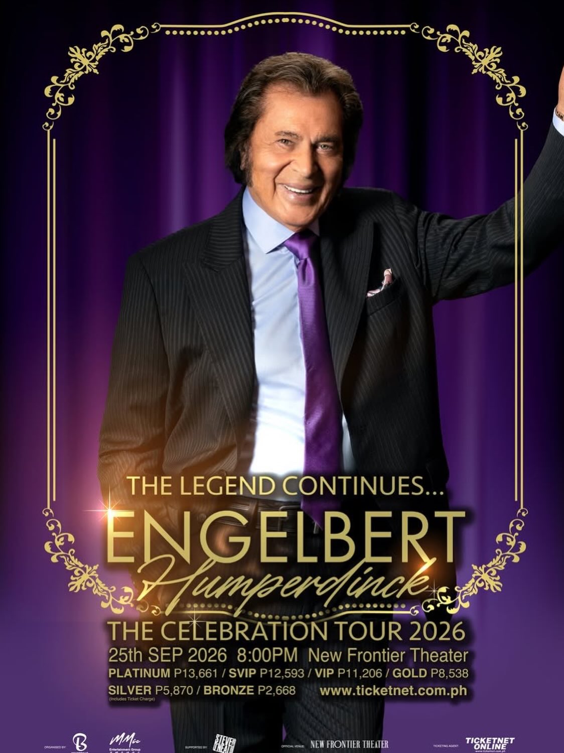 Engelbert Humperdinck Tour Poster 2026