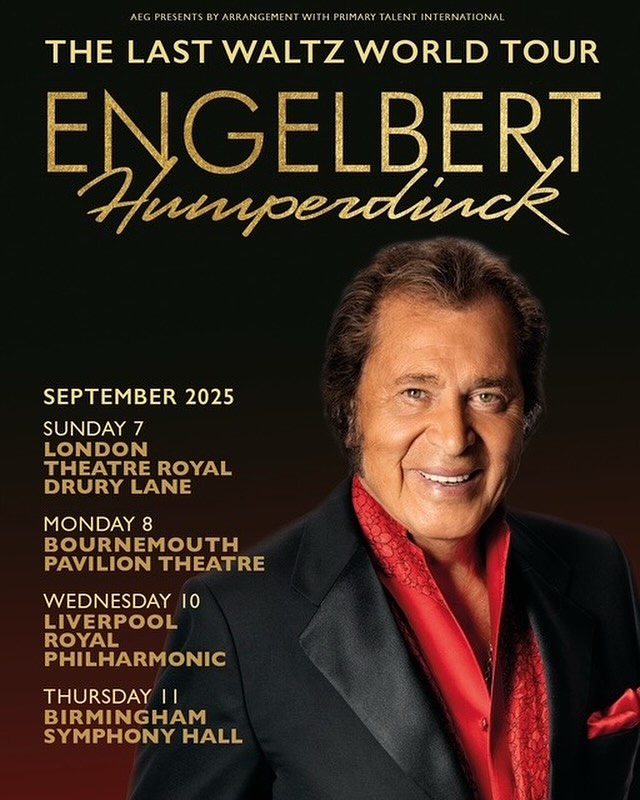 Engelbert Humperdinck The Last Waltz Tour Poster 2026